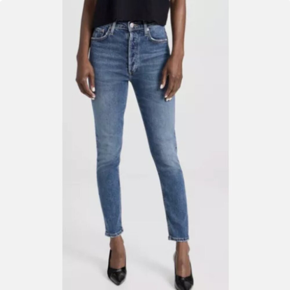 AGOLDE Nico Jeans Denim Womens Size 23 5-Button Up Design